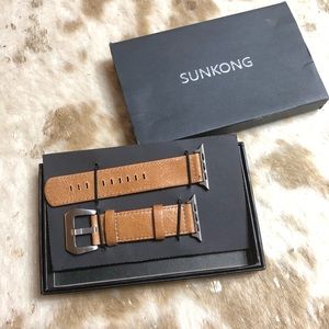 NWT Vegan Leather 42mm Apple Watch Band